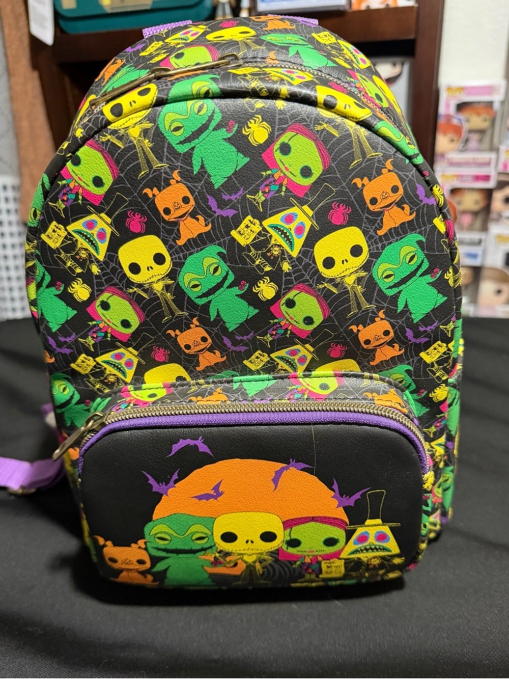 Funko Mini Backpack - nightmare before Christmas neon Funko bag